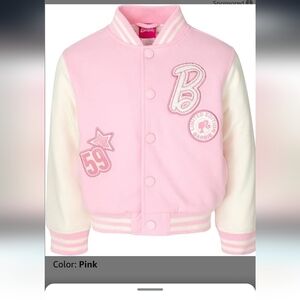 Barbie letterman Jacket, size 10-12. New with tags.